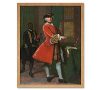 Artery8 Frans Van Der Mijn Portrait Jan Pranger Painting Art Print Framed Poster Wall Decor 12x16 inch