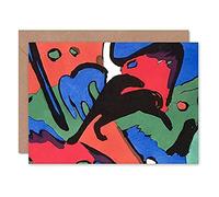 Artery8 Franz Marc And Wassily Kandinsky The Blue Rider Fine Art Greeting Card Plus Envelope Blank Inside