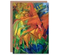 Artery8 Franz Marc Art Card Abstract Animals in a Landscape