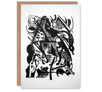 Artery8 Franz Marc Art Card Birth of the Wolves Abstract Painting