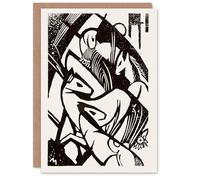 Artery8 Franz Marc Art Card Horses 1912 Abstract Painting