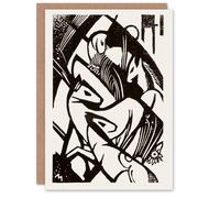 Artery8 Franz Marc Art Card Horses 1912 Abstract Painting