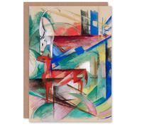 Artery8 Franz Marc Art Card Landscape with Animals Abstract Painting