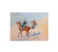 Artery8 Frederic Remington Advance Guard Ambush Canvas Wall Art Print | Size: W24" x H32" Artery8 Multicolor W24" x H32"