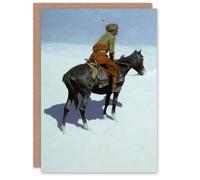 Artery8 Frederic Remington Art Card Native American Scout on Horse Artery8 Multicolor