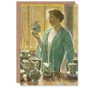 Artery8 Frederick Childe Hassam Art Card The Strawberry Tea Set