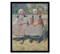 Artery8 Frederick Childe Hassam Framed Wall Art In the Sunlight Girls Portrait | Size: A3 Artery8 Multicolor A3
