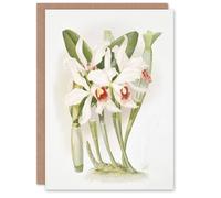 Artery8 Frederick Sander Laelia Euspatha Orchid Flowers Art Greeting Card Artery8 Multicolor