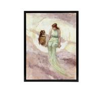 Artery8 Frederick Stuart Church The Witch's Daughter Framed Canvas Art Print | Size: W12" x H16" Artery8 Multicolor W12" x H16"