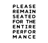 Artery8 Funny Toilet Wall Art Please Remain Seated Entire Performance Bathroom Sign Decor Extra Large XL Wall Art Poster Print
