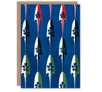 Artery8 Furuya Korin Art Card Vintage Japanese Arrowheads Pattern