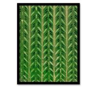 Artery8 Furuya Korin Framed Wall Art Print Vintage Japan Botanical Pattern in Green | Size: A4 Artery8 Green A4