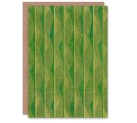 Artery8 Furuya Korin Japanese Art Card Green Lines Vintage Pattern