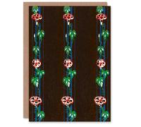 Artery8 Furuya Korin Japanese Art Card Vintage Floral Textile Pattern