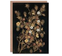 Artery8 G A Audsley Art Card Vintage Japanese Autumn Flowers