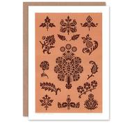 Artery8 GA and MA Audsley Art Card Medieval Botanical Pattern
