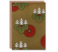 Artery8 GA and MA Audsley Art Card Vintage Floral Japanese Pattern