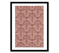 Artery8 Ga And Ma Audsley Framed Wall Art Antique Botanical Greek Pattern - A3 Size