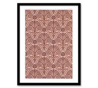 Artery8 Ga And Ma Audsley Framed Wall Art Antique Botanical Greek Pattern - A4 Size