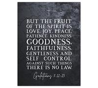 Artery8 Galatians 5:22-23 The Fruit of the Spirit is Love Joy Peace Christian Bible Verse Quote Scripture Typography Large Wall Art Poster Print Thick Paper 18X24 Inch
