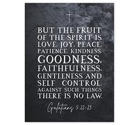 Artery8 Galatians 5:22-23 The Fruit of the Spirit is Love Joy Peace Christian Bible Verse Quote Scripture Typography Unframed Wall Art Print Poster Home Decor Premium