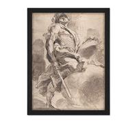 Artery8 Gandolfi Joshua Drawing Artwork Framed Wall Art Print 18X24 Inch