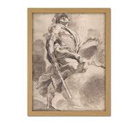 Artery8 Gandolfi Joshua Drawing Artwork Framed Wall Art Print 18X24 Inch