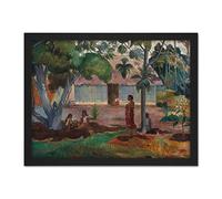 Artery8 Gauguin The Large Tree Tahiti Painting Artwork Framed Wall Art Print 18X24 Inch