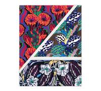 Artery8 Geometric Floral Motifs Benedictus Vintage Wall Art Print Poster | Size: W12" x H16" Artery8 Multicolor W12" x H16"