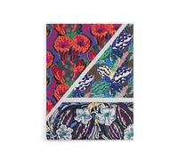 Artery8 Geometric Floral Motifs Canvas Wall Art Print 18X24 Artwork By Benedictus : Geometric Floral Artwork Perfect For Modern Spaces Combining Symmetry Pattern And Timeless Appeal