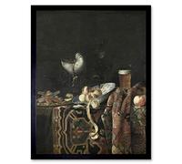 Artery8 Georg Hainz Still Life Apple Beer Painting Art Print Framed Poster Wall Decor 12x16 inch
