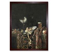 Artery8 Georg Hainz Still Life Apple Beer Painting Art Print Framed Poster Wall Decor 12x16 inch