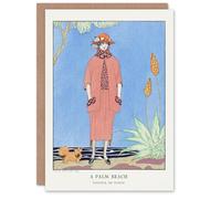 Artery8 George Barbier Art Card A Palm Beach Vintage Fashion Advert
