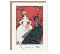 Artery8 George Barbier Art Card Day and Night Vintage Parisian Fashion Advert
