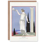 Artery8 George Barbier Art Card Psyche Evening Dress Worth Vintage Fashion