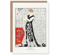 Artery8 George Barbier Art Card Smoke Vintage Fashion Advert
