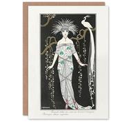 Artery8 George Barbier Art Card Vintage Fashion Advert Evening Gown