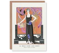 Artery8 George Barbier Art Card Without Mercy Vintage Fashion Advert in White Artery8 White