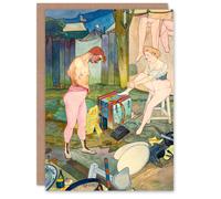 Artery8 Georges de Feure Art Card Corvi Circus Acrobat Performers