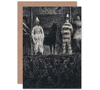 Artery8 Georges Pierre Seurat Sidewalk Show Fine Art Greeting Card Plus Envelope Blank Inside