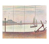 Artery8 Georges Pierre Seurat The Channel At Gravelines Evening XL Giant Panel Poster (8 Sections)
