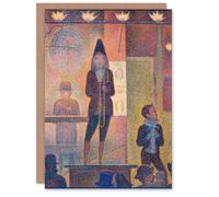 Artery8 Georges Seurat Art Card Circus Sideshow Parade de Cirque