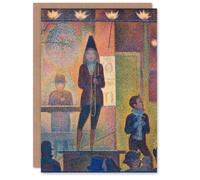 Artery8 Georges Seurat Art Card Circus Sideshow Parade de Cirque