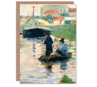 Artery8 Georges Seurat Art Card Fishermen View of the Seine
