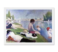 Artery8 Georges Seurat Bathers At Asnieres Painting Artwork Framed A3 Wall Art Print