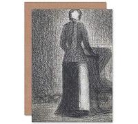 Artery8 Georges Seurat Nurse With A Childs Carriage Fine Art Greeting Card Plus Envelope Blank Inside