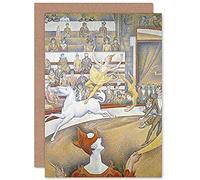 Artery8 Georges Seurat The Circus Fine Art Greeting Card Plus Envelope Blank Inside