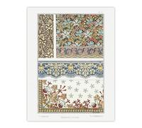 Artery8 Geranium Flower Patterns Vintage Floral Wall Art Print Verneuil | Size: W18" x H24" Artery8 Multicolor W18" x H24"