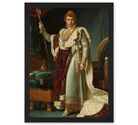 Gerard Portrait Emperor Napoleon I Bonaparte France Artwork Framed Wall Art Print A4 Artery8 Black One Size