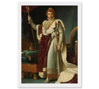 Gerard Portrait Emperor Napoleon I Bonaparte France Artwork Framed Wall Art Print A4 Artery8 White One Size